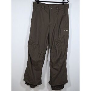 Burton Womens Large Brown Dry Ride Ski Poacher Pants Snowboard Cargo Outdoor